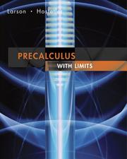 Cover of: Precalculus With Limits by Ron Larson, Robert P. Hostetler