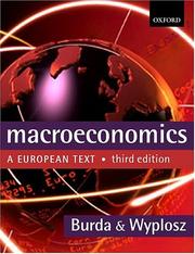 Cover of: Macroeconomics by Michael Burda, Charles Wyplosz