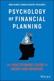 Cover of: Psychology of Financial Planning by Brad Klontz, Charles R. Chaffin