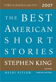 Cover of The Best American Short Stories 2007