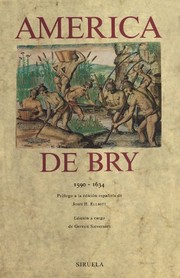 Cover of: The America - de Bry 1560-1634