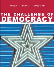 Cover of: The challenge of democracy: government in America