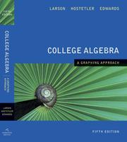 Cover of: College Algebra A Graphing Approach