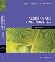 Cover of: Algebra and Trigonometry A Graphing Approach