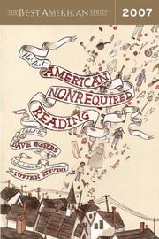 Cover of: The Best American Nonrequired Reading 2007 (The Best American Series) by 