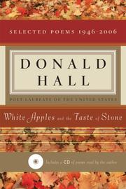 Cover of: White Apples and the Taste of Stone by Donald Hall - undifferentiated