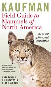 Kaufman field guide to mammals of North America cover