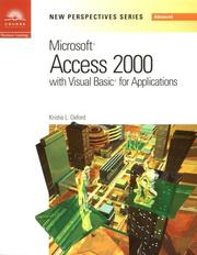 Cover of: New Perspectives on Microsoft Access 2000 with VBA - Advanced