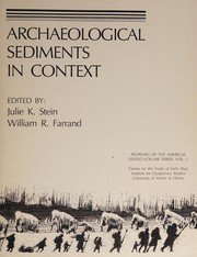 Cover of: Archaeological sediments in context