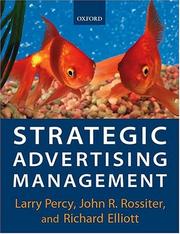 Cover of: Strategic advertising management