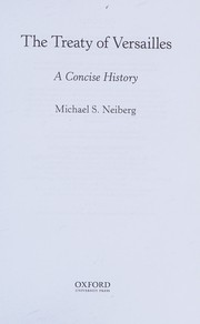 Cover of: Treaty of Versailles by Michael S. Neiberg