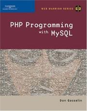 Cover of: PHP Programming with MySQL