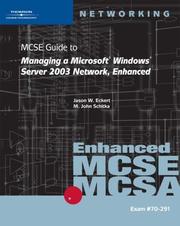 Cover of: 70-291: MCSE Guide to Managing a Microsoft Windows Server 2003 Network, Enhanced