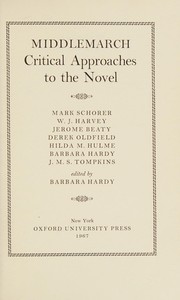 Cover of: Middlemarch Critical Approaches to the Novel by Barbara Nathan Hardy