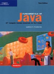 Cover of: Fundamentals of Java | Kenneth Lambert