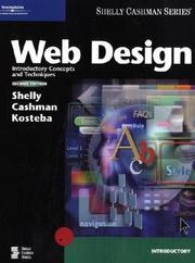 Cover of: Web Design by Gary B. Shelly, Thomas J. Cashman, Linda Kosteba