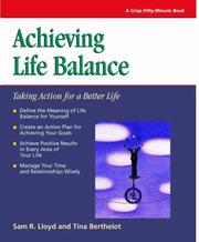 Cover of: Crisp: Achieving Life Balance: Taking Action for a Better Life (Crisp Fifty-Minute Series)