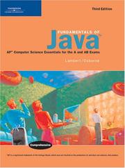 Cover of: Fundamentals of Java: AP* Computer Science Essentials for the A & AB Exams, Third Edition