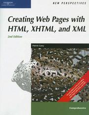 Cover of: New Perspectives on Creating Web Pages with HTML, XHTML, and XML, Comprehensive