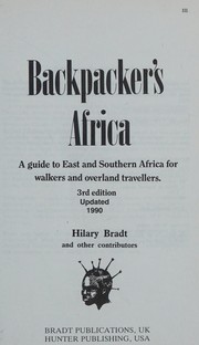 Cover of: Backpacker"s Africa by Hilary Bradt