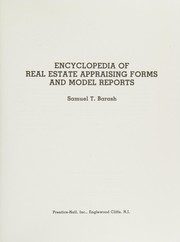 Cover of: Encyclopedia of real estate appraising forms and model reports