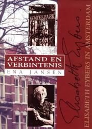 Cover of: Afstand en verbintenis: Elisabeth Eybers in Amsterdam