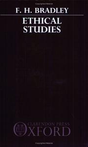 Ethical studies by F. H. Bradley