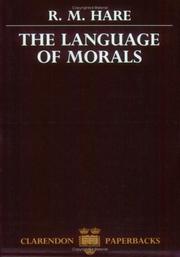 Cover of: The Language of Morals by Hare, R. M.