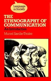Cover of: The Ethnography of Communication (Language in Society)