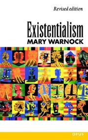 Cover of: Existentialism (Opus Books) by Mary Warnock