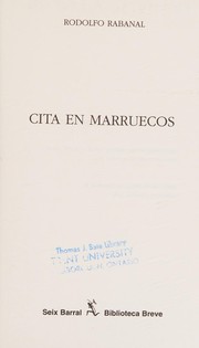 Cover of: Cita en Marruecos