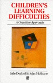 Cover of: Children's learning difficulties: a cognitive approach
