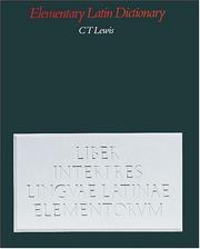 Cover of: Elementary Latin Dictionary by Charlton T. Lewis