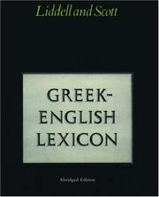 Cover of: Abridged Greek-English Lexicon by 