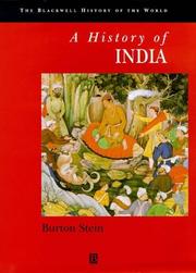 Cover of: A history of India by Burton Stein