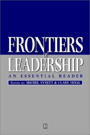 Cover of: Frontiers of Leadership by Michel Syrett