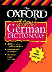 Cover of: The Oxford School German Dictionary by 