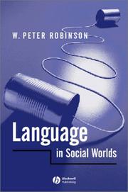 Cover of: Language in social worlds