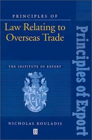 Principles of law relating to overseas trade by Nicholas Kouladis