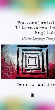 Cover of Post-colonial literatures in English