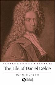Cover of: The life of Daniel Defoe