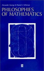 Cover of: Philosophies of Mathematics
