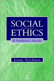 Cover of: Social Ethics: A Student's Guide