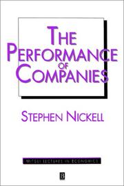 Cover of: The performance of companies: the relationship between the external environment, management strategies and corporate performance