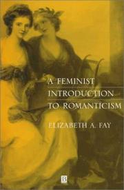 Cover of: A feminist introduction to romanticism