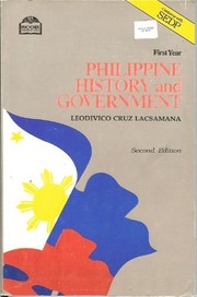 Cover of: Philippine history and government by Leodivico Cruz Lacsamana