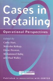 Cover of: Cases in Retailing: Operational Perspectives