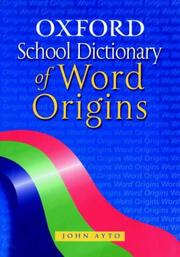 Cover of: Oxford School Dictionary of Word Origins (Dictionary)