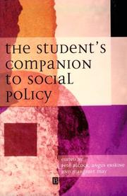 Cover of: The student's companion to social policy