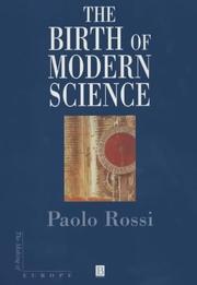 Cover of: The Birth of Modern Science (Making of Europe) by Paolo Rossi